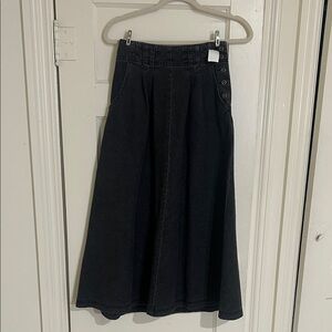 Black 100% Cotton Eddie Bauer Vintage Skirt